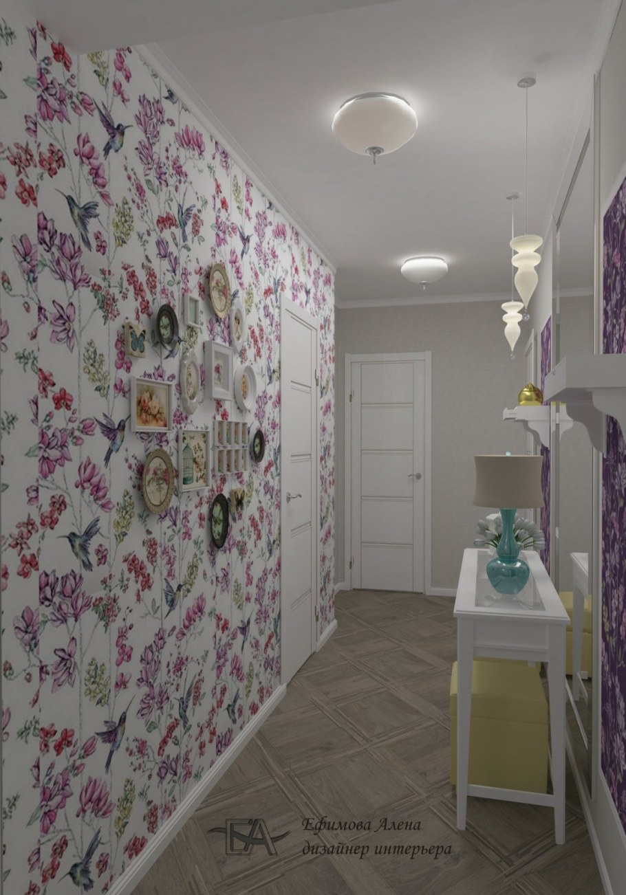 Варианты обоев для прихожей