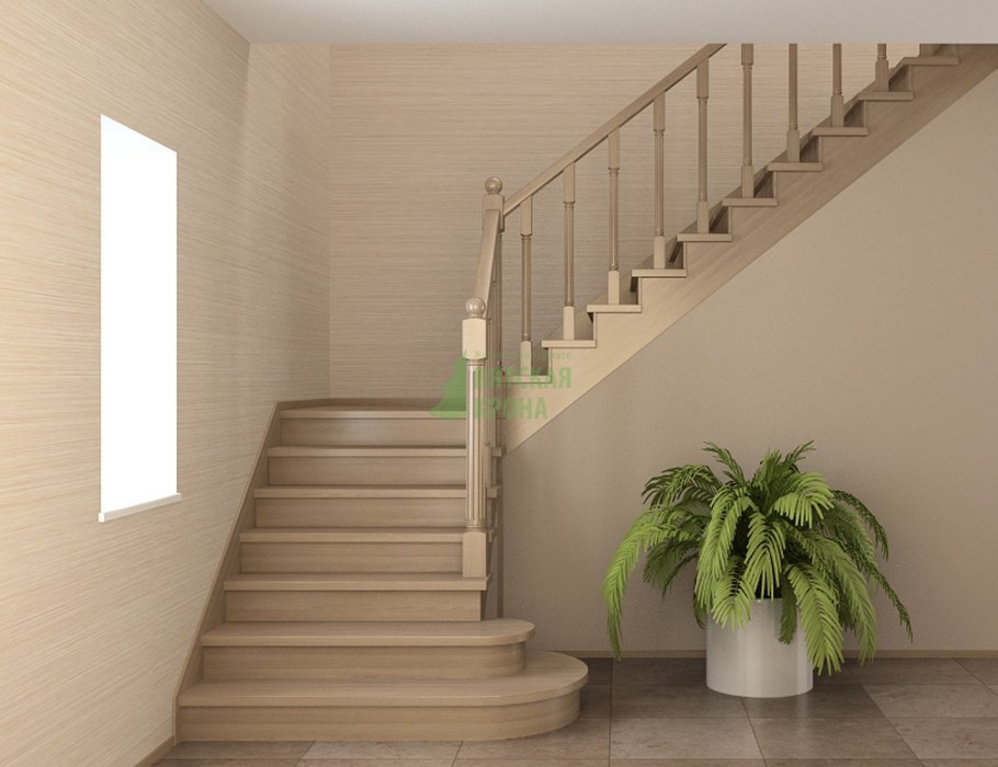 Лестница деревянная