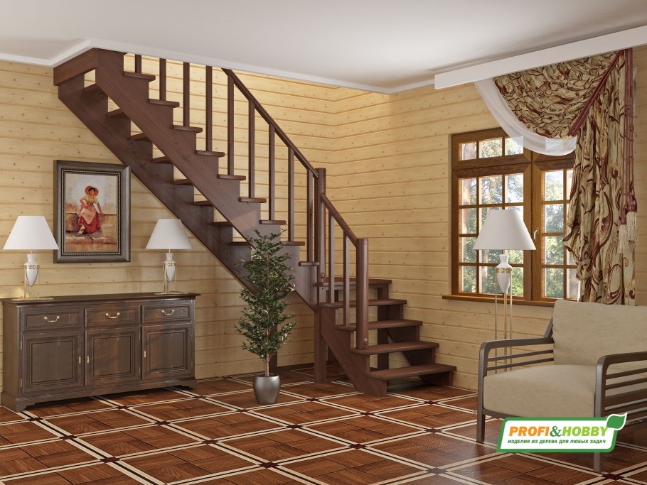 Лестница к-002м/1 л сосна