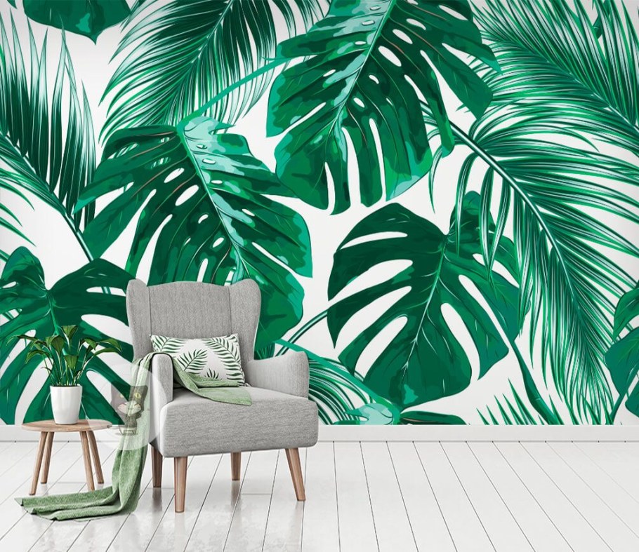 Тропические лист Monstera