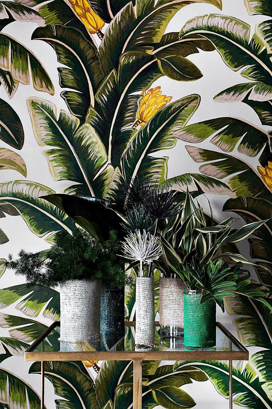 Панно тропические листья