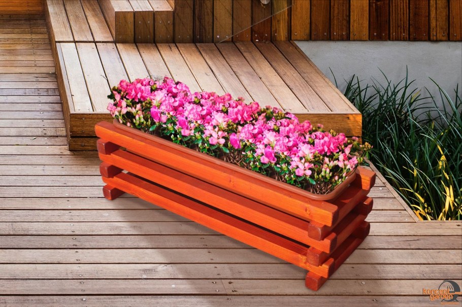 Клумбы из дерева
