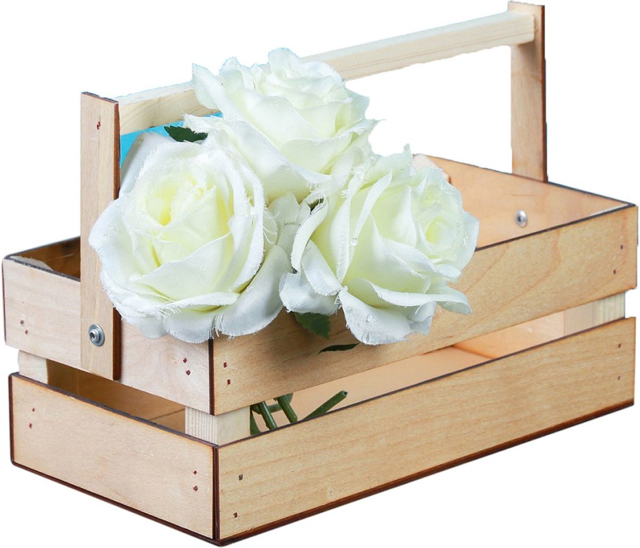 Кашпо деревянное 24x11x12