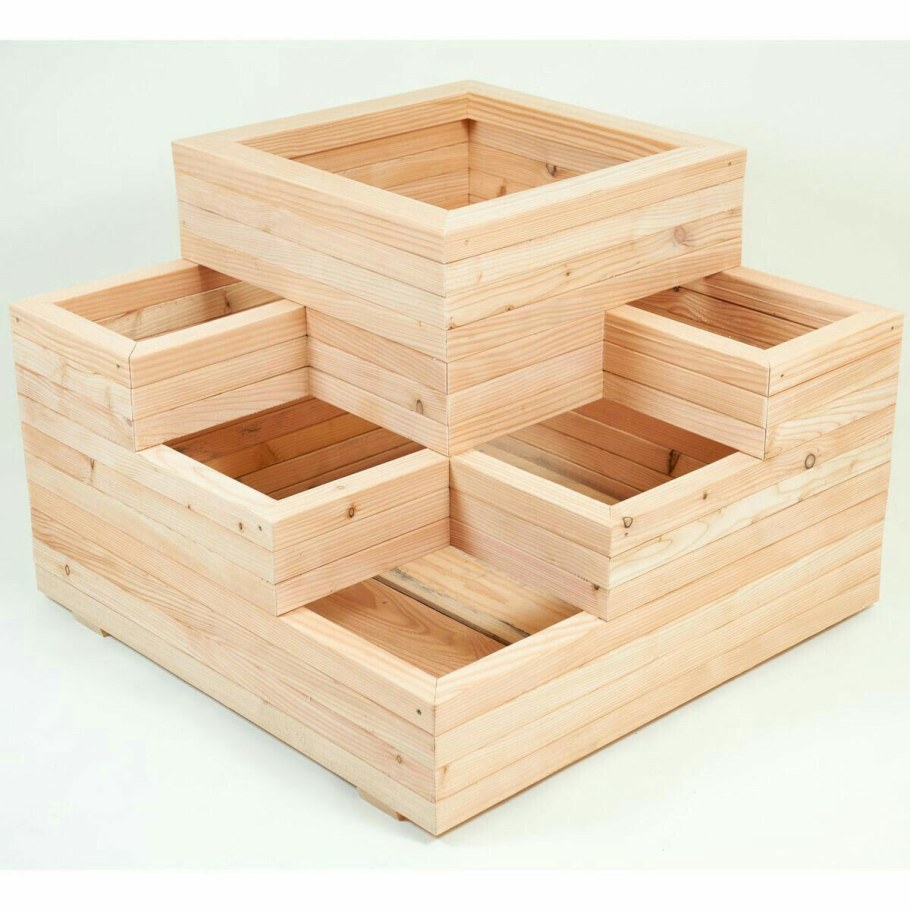 Деревянные клумбы для цветов