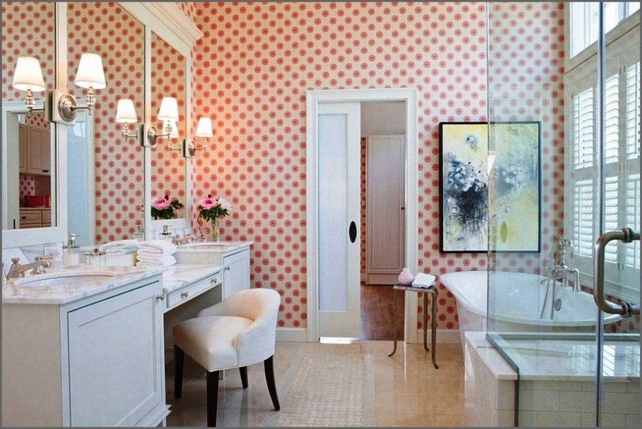 Обои для ванной комнаты водостойкие