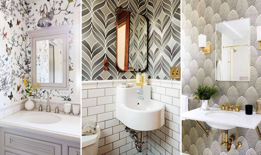 Стеклообои в интерьере ванной