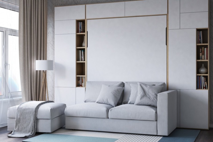 Шкаф-кровать-диван трансформер 3 в 1 Аскона