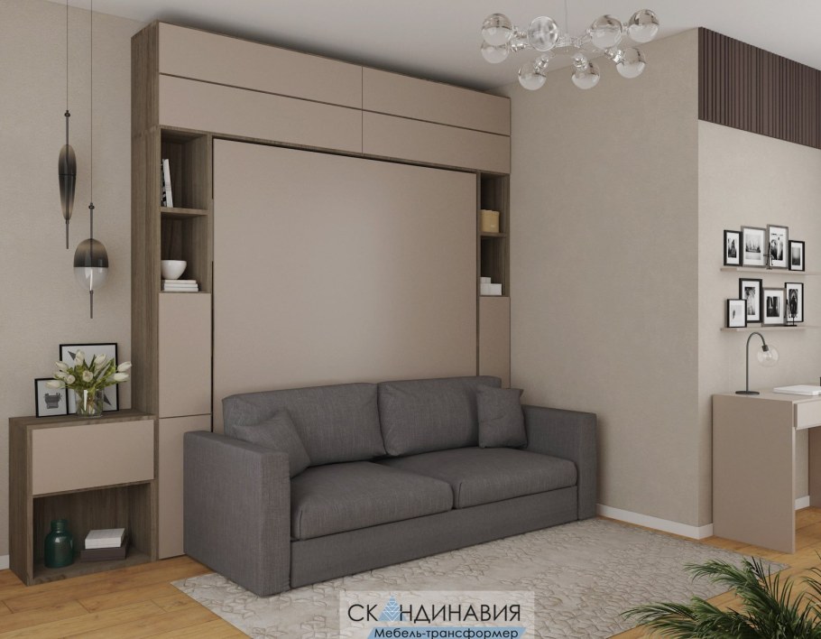 Шкаф-кровать-диван трансформер 3