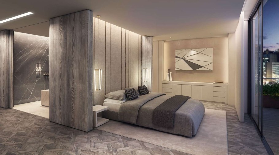 Спальня 18 кв м с гардеробной