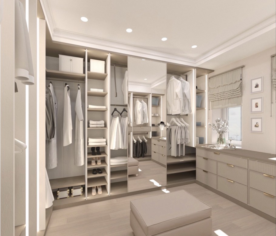 Интерьер гардеробной