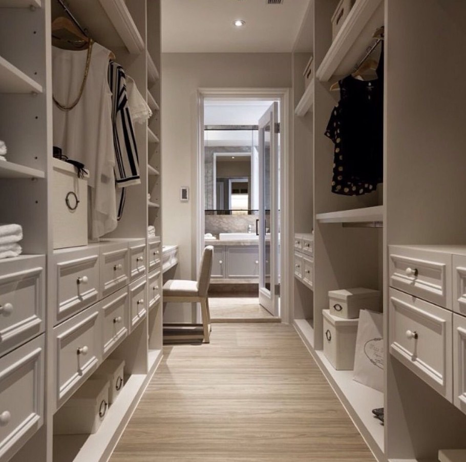 Интерьер гардеробной