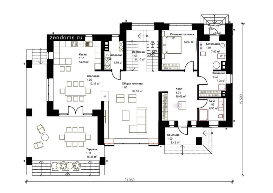 Дом на пляже планировка