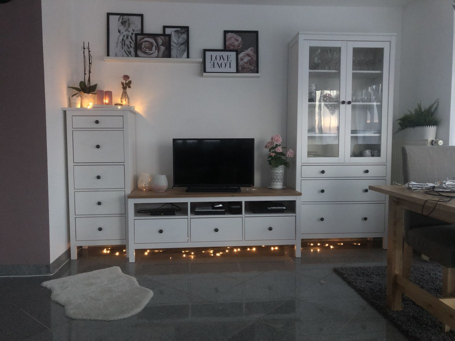 Hemnes ХЕМНЭС шкаф для ТВ, комбинация