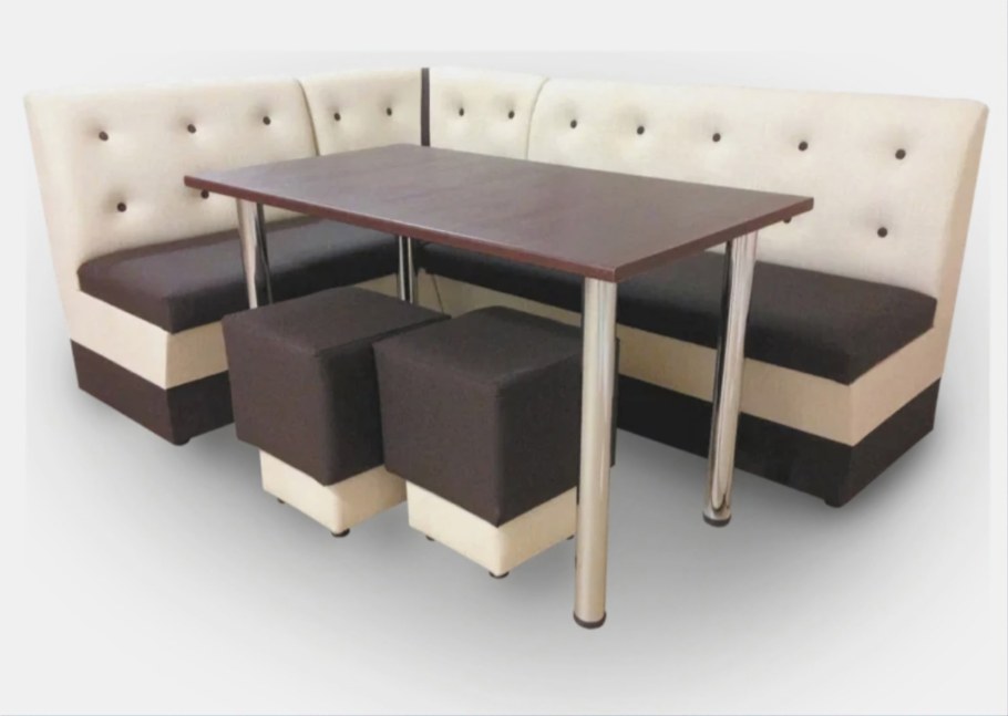 Кухонный угол ку-4 р-р 1000*1500 цвет коричневый (s-cov-521)