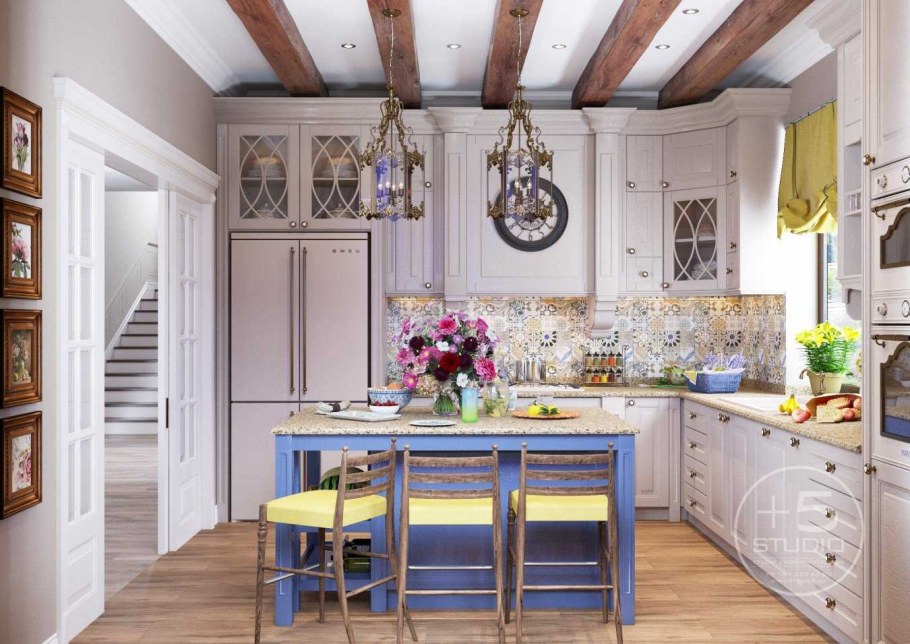 Кухня на даче в стиле Прованс