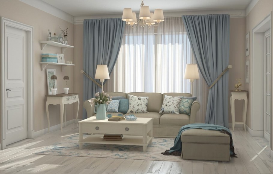 Гостиная современный Прованс