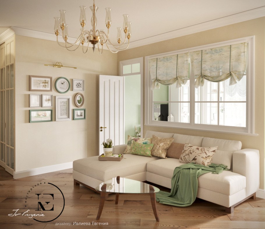 Гостиная в стиле Прованс