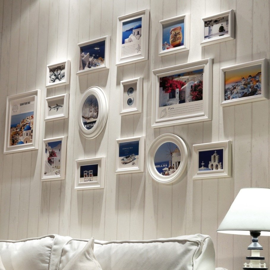 Фоторамки в интерьере квартиры