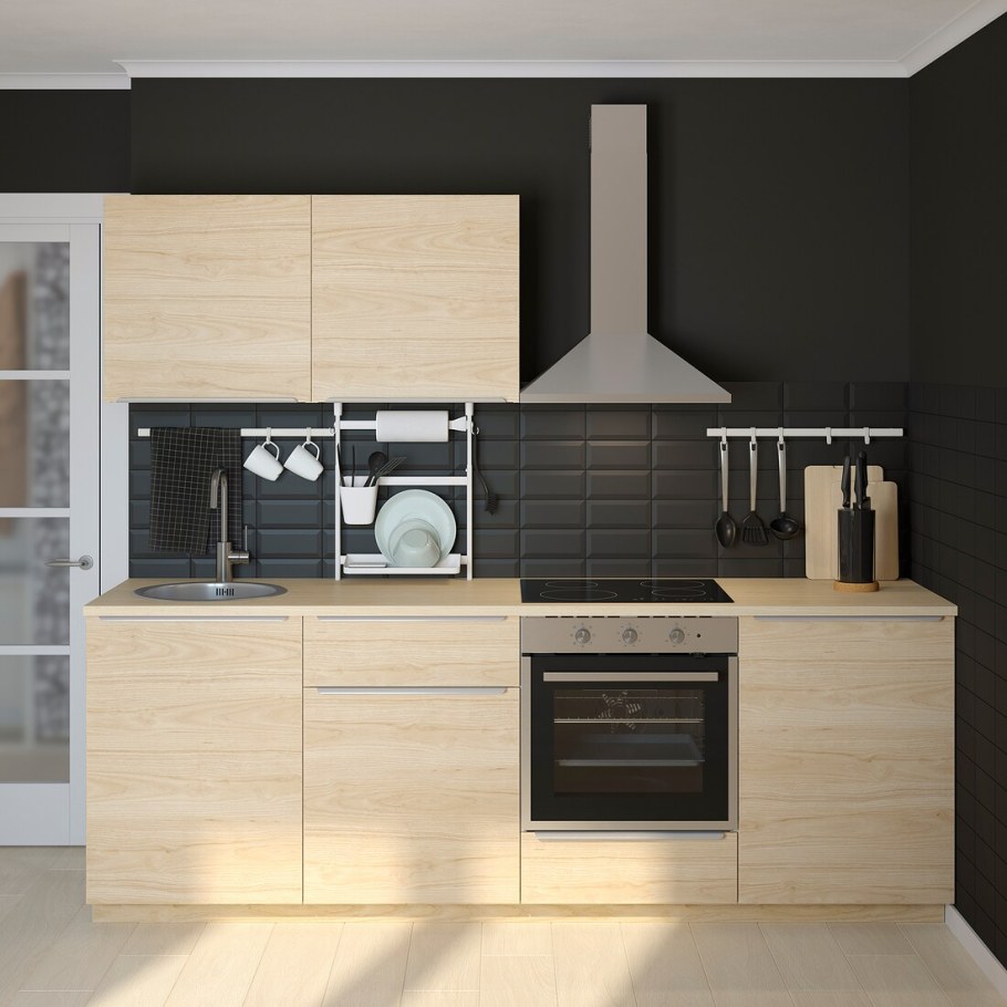 Кухня икеа АСКЕРСУНД светлый ясень