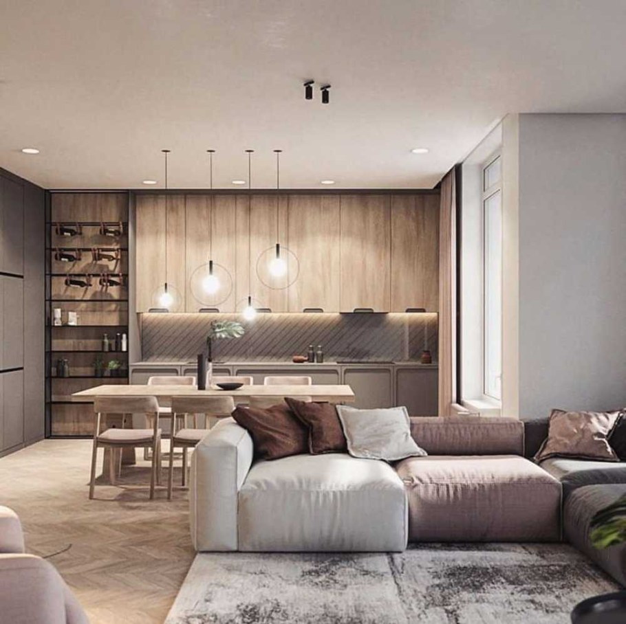 Уютный современный интерьер