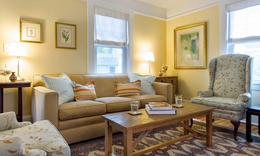 Кремовый цвет в интерьере