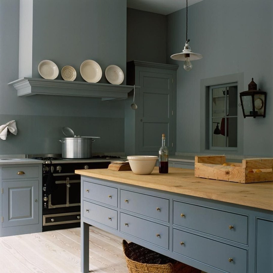 Модный цвет стен на кухне