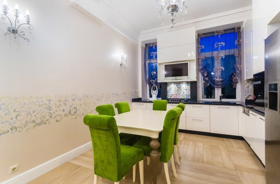 Обои на кухню дизайн