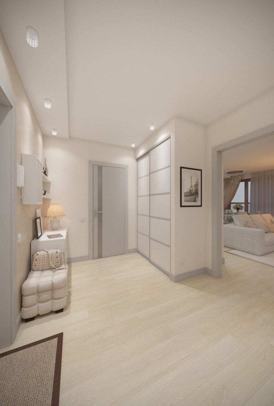 Светлый интерьер квартиры