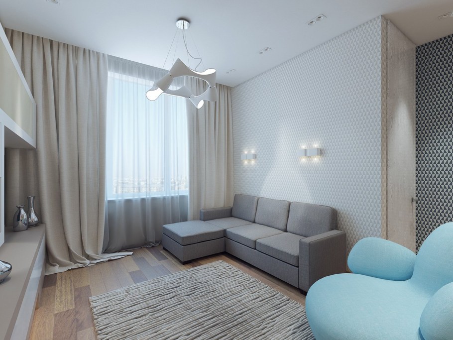 Интерьер квартиры в светлых тонах