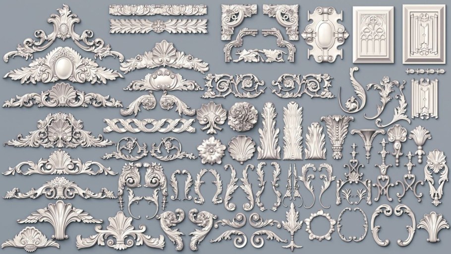 Картуш орнамент Барокко