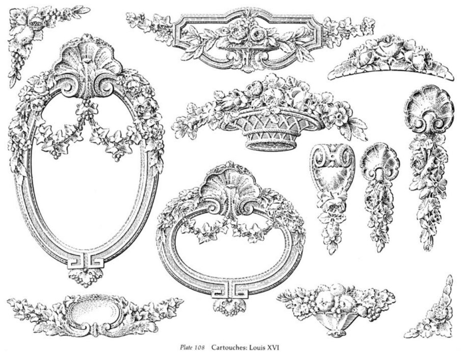 Ренессанс орнаменты Картуш