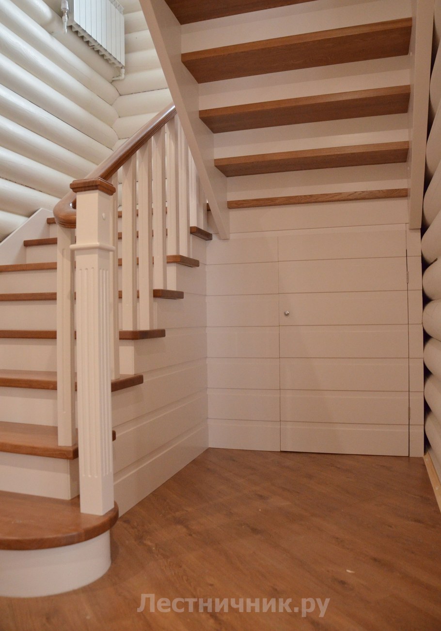 Двухмаршевые лестницы на второй этаж в частном доме