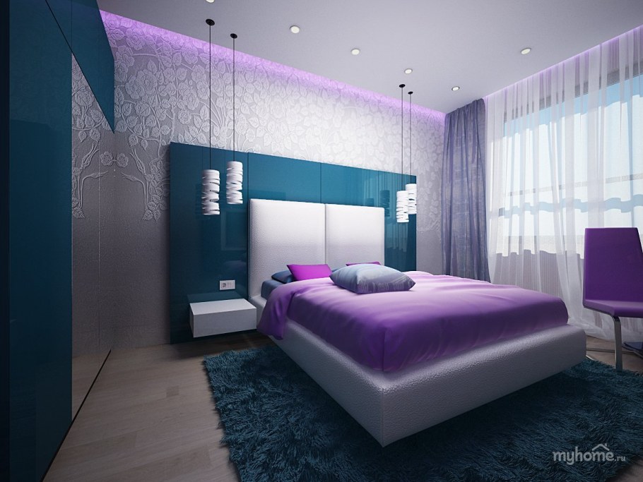 Фиолетовая спальня