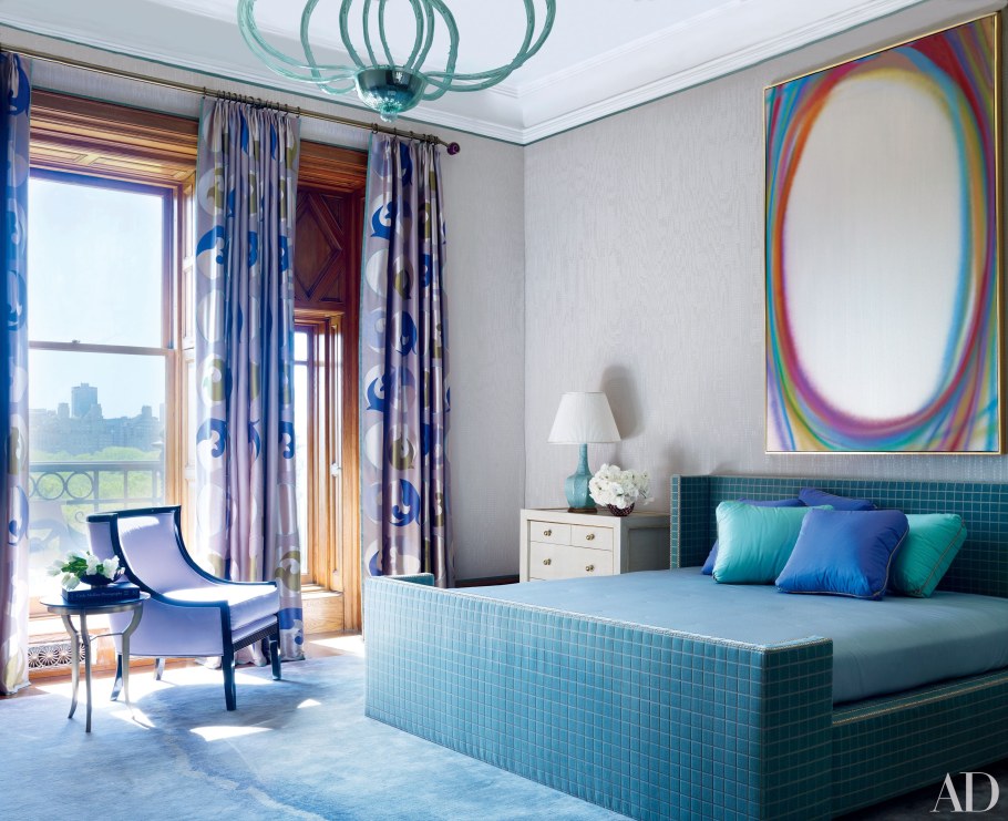 Сочетание голубого и бирюзового