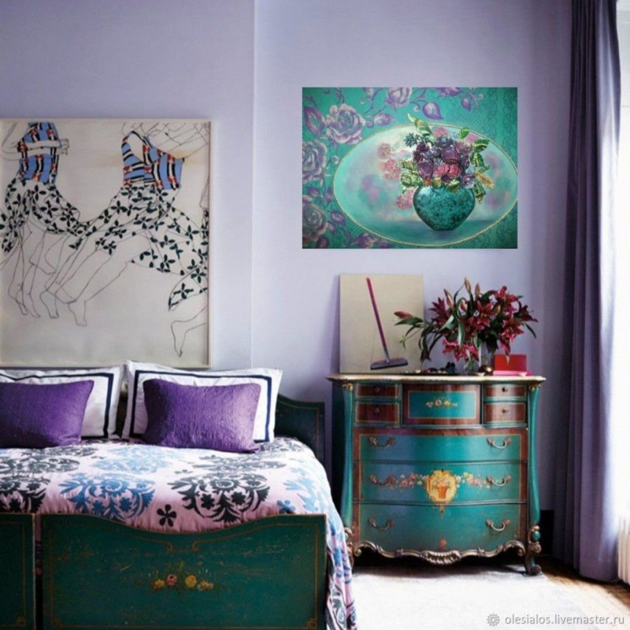 Лавандовый цвет в интерьере