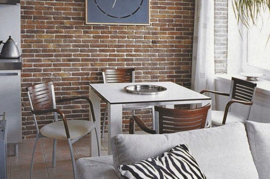 Искусственный кирпич в интерьере