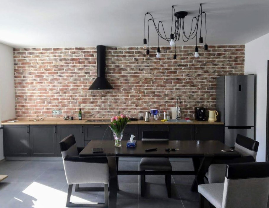 Фартук для кухни лофт