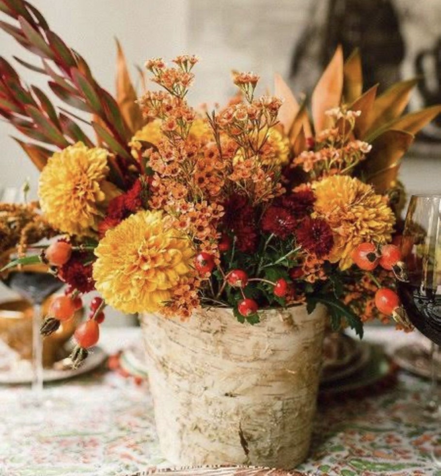 Осенние композиции из цветов