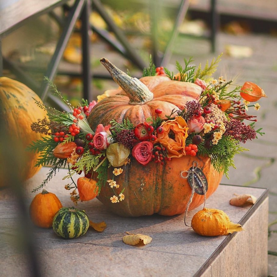 Композиция в тыкве