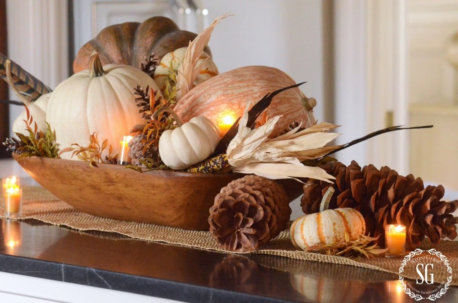 Композиция из тыквы