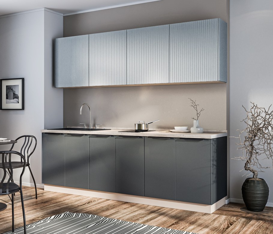 Кухня Диамант серый