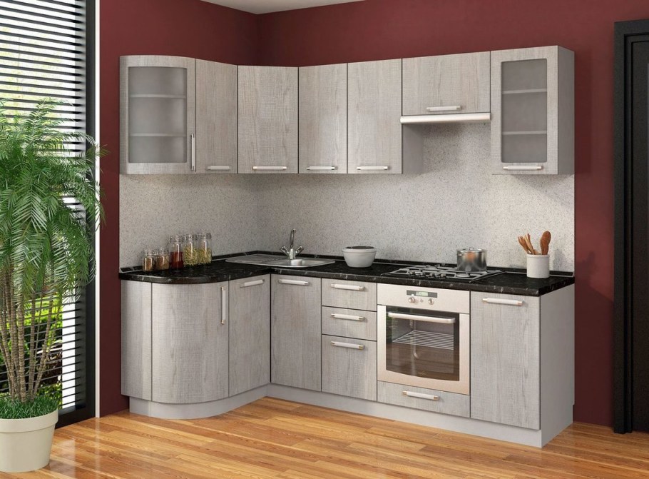 Кухня Трапеза классика угловая 1200х2100