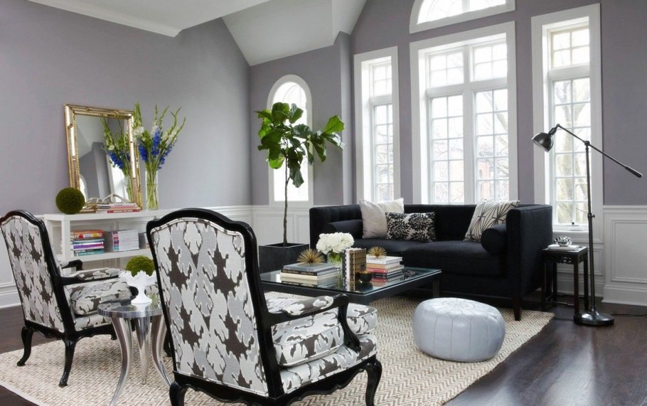 Серый цвет в интерьере