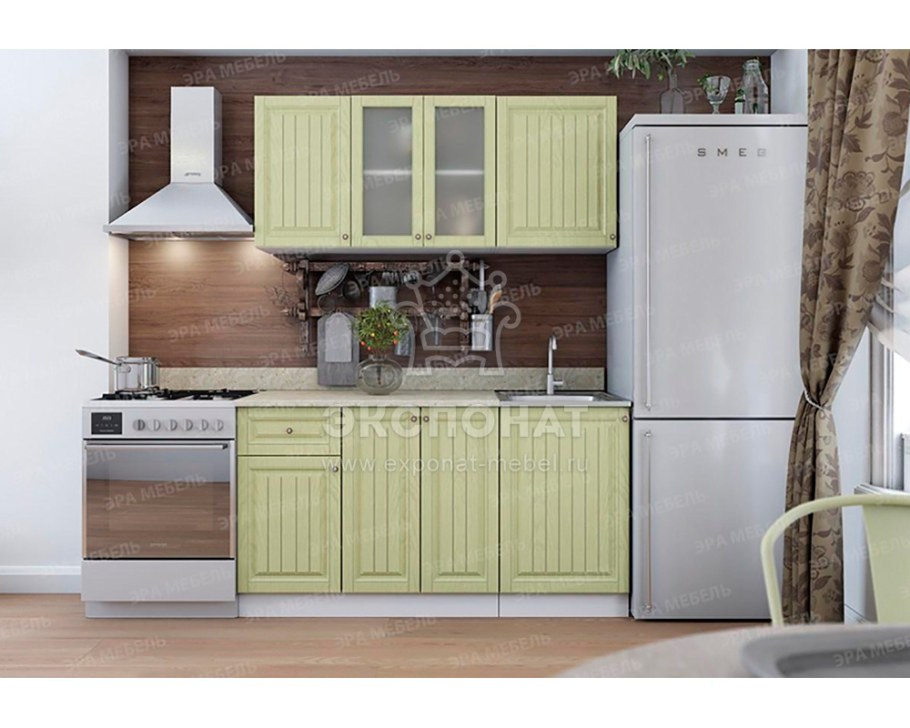 Кухня Хозяюшка фисташка МДФ 1,5 М