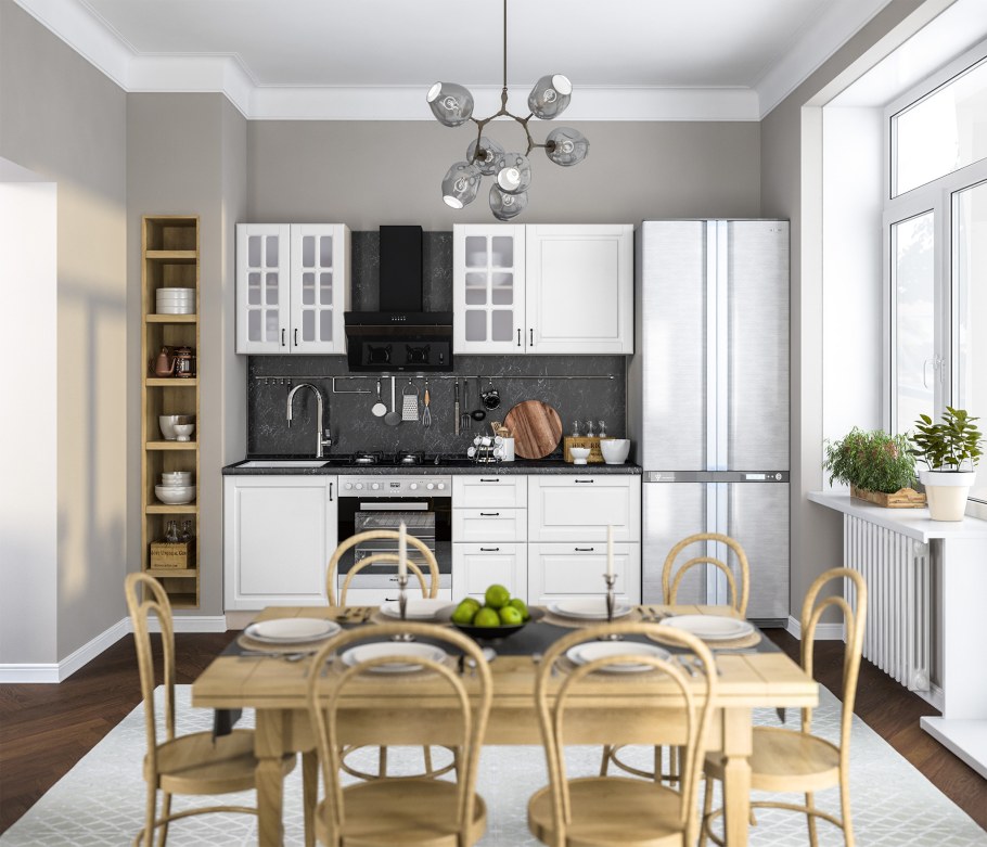 Кухня Столплит Регина серая