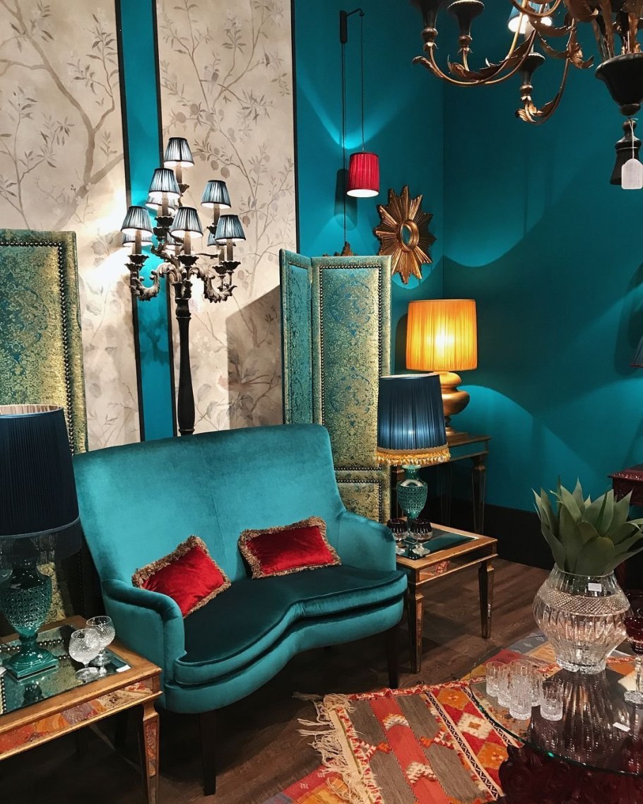 Интерьер в изумрудных тонах