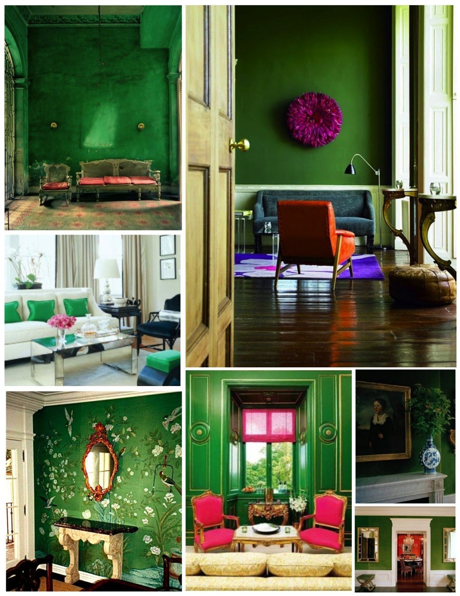 Сочетание цветов с изумрудно зеленым в интерьере