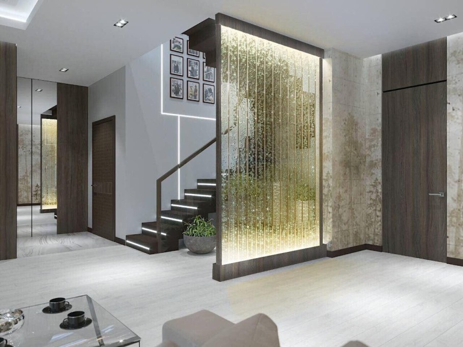 Водопад по стене