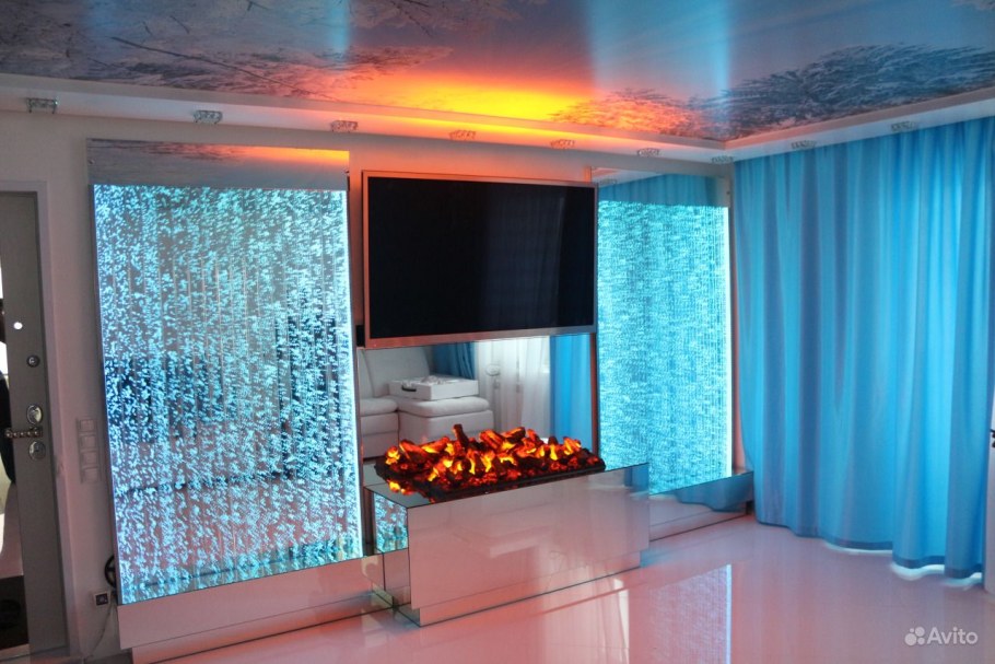 Воздушно-пузырьковая панель в интерьере