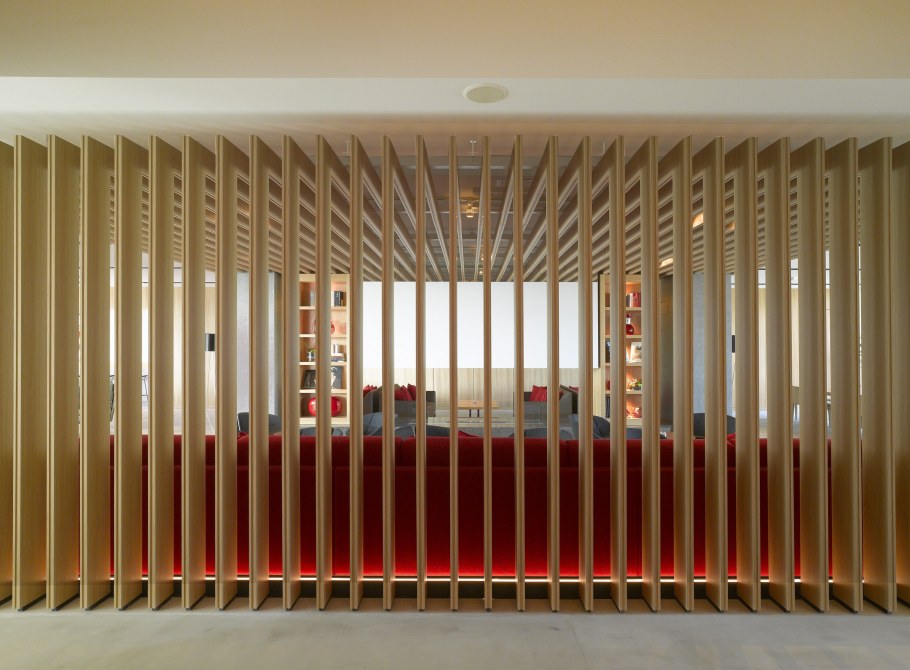 Деревянные перегородки для зонирования пространства